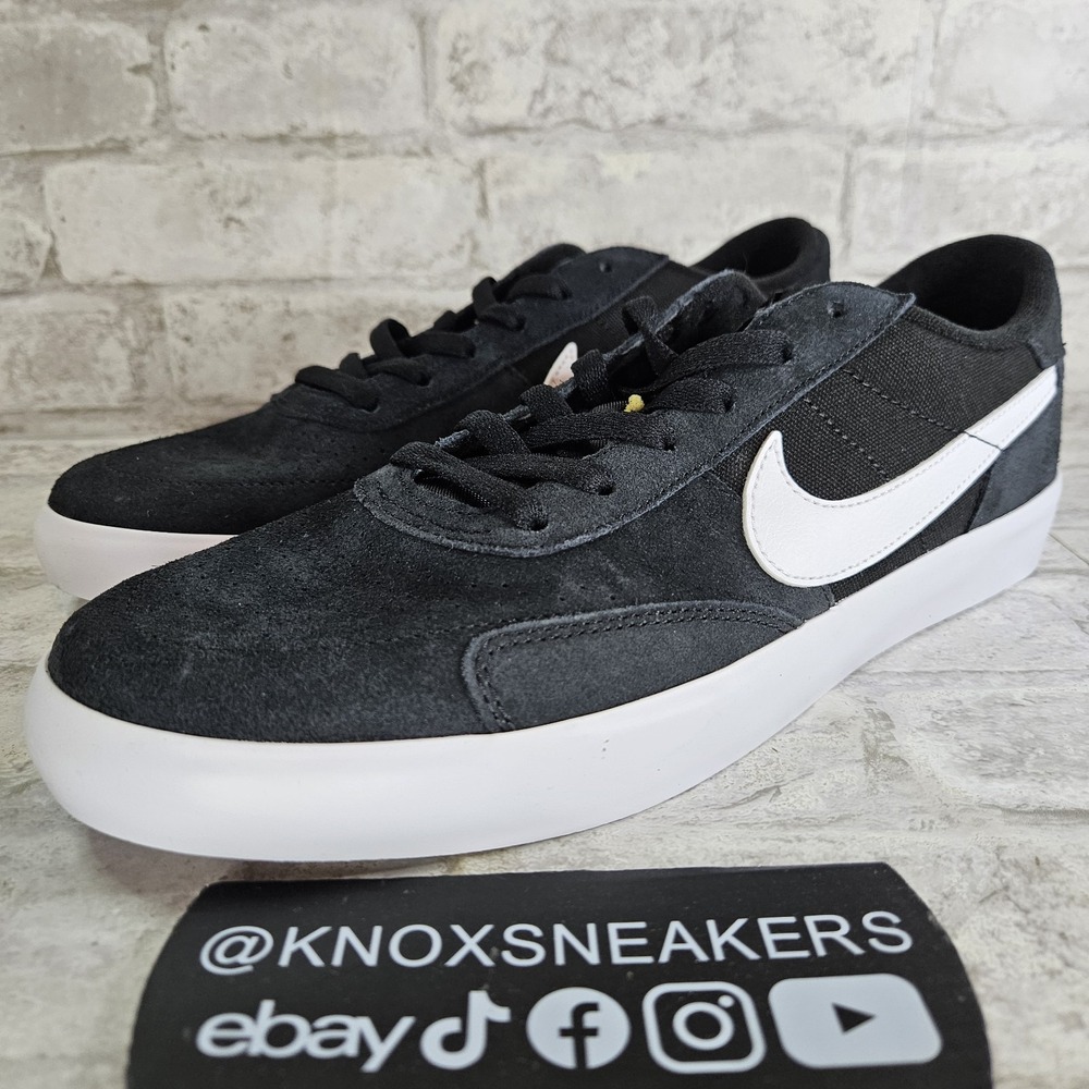 Nike SB Heritage Vulc Black White Skate Sneaker CD5010-003 Men's Size 13